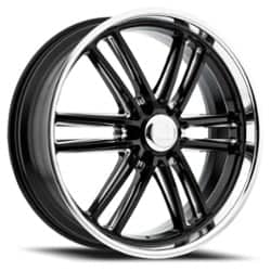 Resto Maverick 24x9 6x139.7 25 ET 106.1 CB Gloss Black/Milled/Diamond Cut Lip