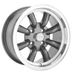 Konig Rewind 15x7 4x100 40 ET 73.1 CB Graphite Machine Lip