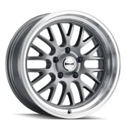 Ridler 607 20x8.5 5x114.3 0 ET 83.8 CB Gray W/Machined Lip
