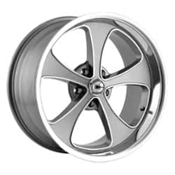 Ridler 645 20x8.5 5x114.3 0 ET 83.8 CB Gray w/Machined Face w/Polished Lip