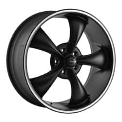 Ridler 695 20x10 5x114.3 38 ET 72.56 CB Matte Black W/ Machined Ring