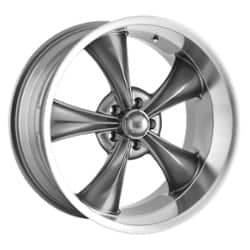 Ridler 695 20x10 5x114.3 0 ET 83.8 CB Gray w/ Machined Lip