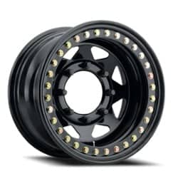 Raceline Rock 8 15x8 8x165.1 0 ET 130.81 CB Gloss Black