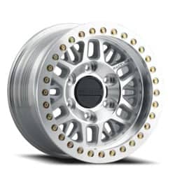 Raceline Ryno Cast Beadlock 17x9 8x165.1 -38 ET 130.8 CB Machined Silver