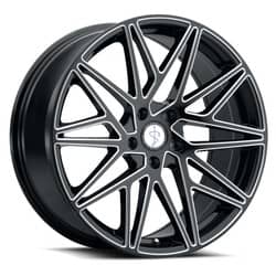 Sapphire Luxury Alloys SX05 20x9 5x120 35 ET 73 CB Gloss Black Milled