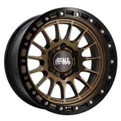 Scale 4x4 S04 17x9 6x139.7 -25 ET 106.3 CB Matte Bronze w/Black Simulated Beadlock