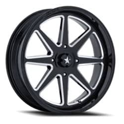MSA Offroad Spark UTV 14x7 4x156 -47 ET 115.1 CB Gloss Black