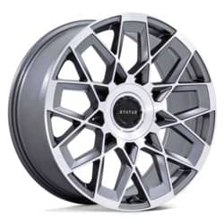 Status Matrix ST005 24x10 5x120/5x130 35 ET 76.1 CB Anthracite Mirrored