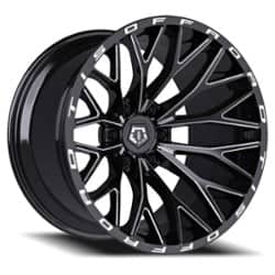 TIS Offroad 566BM 20x9 6x135 18 ET 87.1 CB Black with Milled Accents