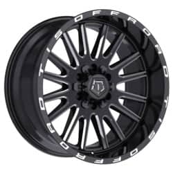 TIS Offroad 567BM 20x10 8x180 -25 ET 124.3 CB Black Milled