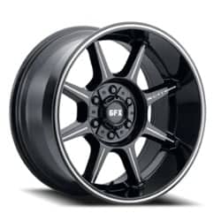 GFX TR31 17x9 8x165.1 18 ET 125.2 CB Gloss Black