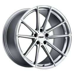 TSW Alloy Bathurst 20x10 5x114.3 40 ET 76.1 CB Silver W/Mirror Cut Face