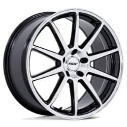 TSW Alloy Canard TW004 19x10.5 5x112 35 ET 66.6 CB Black Machined