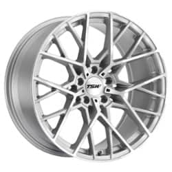 TSW Alloy Sebring 18x9.5 5x120 20 ET 76.1 CB Silver W/Mirror Cut Face