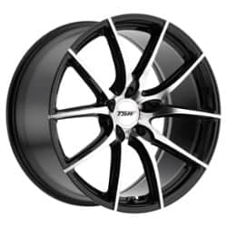 TSW Alloy Sprint 20x8.5 5x108 40 ET 72.1 CB Gloss Black W/Mirror Cut Face