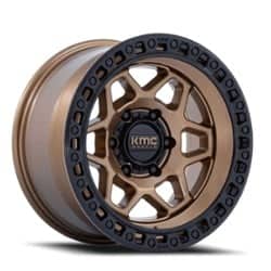 KMC Torx 17x8.5 6x139.7 0 ET 106.1 CB Matte Bronze
