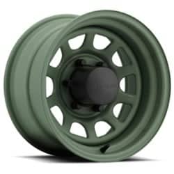 U.S. Wheel Daytona Stealth 804 15x7 5x114.3 6 ET 82.6 CB Camo Green
