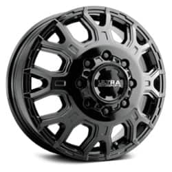 Ultra 022 Scorpion Dually Front 17x6.5 8x200 129 ET 142.3 CB Gloss Black