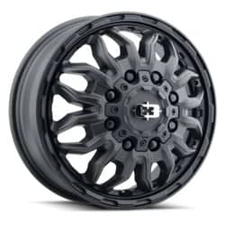 Vision 410 Korupt Dually Front 17x6.5 8x210 121 ET 154.2 CB Satin Black
