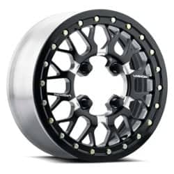 Vision 346BL Storm ATV 15x10 5x114.3 25 ET 68 CB Black Milled