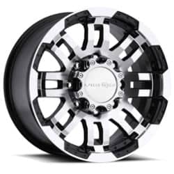 Vision 375 Warrior Trailer 14x5.5 5x114.3 0 ET 83 CB Gloss Black Machined Face