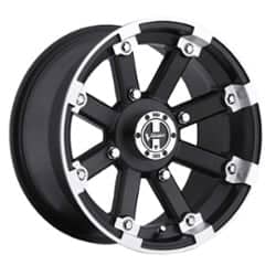 Vision 393 Lock Out ATV 12x7 5x114.3 3 ET 79.4 CB Matte Black Machined Lip