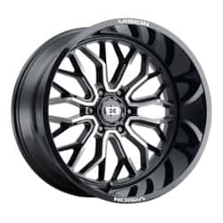 Vision 402 Riot 22x10 6x139.7 -19 ET 106.2 CB Gloss Black Machined Face