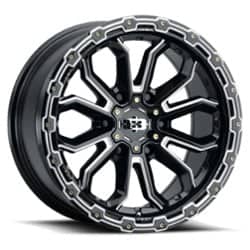 Vision 405 Korupt 16x8 6x139.7 0 ET 110 CB Gloss Black Milled Spoke