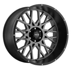 Vision 412 Rocker 22x10 8x165.1 -19 ET 125.2 CB Anthracite with Satin Black Lip