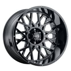 Vision 412 Rocker 22x10 8x165.1 -19 ET 125.2 CB Gloss Black