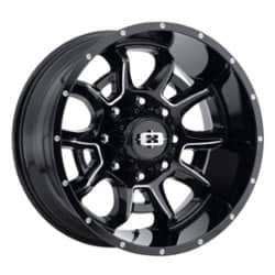 Vision 415 Bomb 20x10 5x150 -25 ET 110.2 CB Gloss Black Milled Spoke