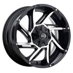 Vision 422 Prowler 18x9 5x114.3/5x127 12 ET 83 CB Gloss Black Machined Face