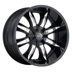 Vision 423 Manic 17x9 5x114.3/5x127 12 ET 83 CB Gloss Black Machined Face