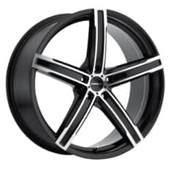 Vision Boost 15x6.5 5x114.3 38 ET 73.1 CB Gloss Black Mirror Machined Face
