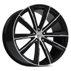 Vision 471 Splinter 20x10.5 5x114.3 42 ET 73.1 CB Gloss Black Machined Face