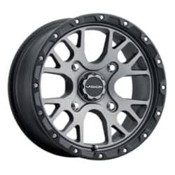 Vision 545 Rocker 14x7 4x136 13 ET 111 CB Satin Gray