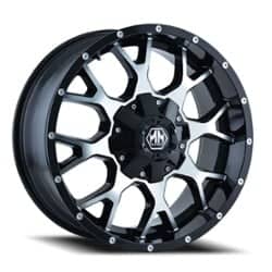 Mayhem Warrior 18x9 8x170 -12 ET Gloss Black