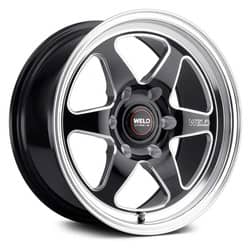Weld Ventura 6 Drag S156 17x5 6x135 -7 ET 87.1 CB Gloss Black Milled