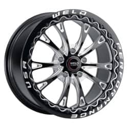 Weld Belmont Drag Beadlock S908 15x10 5x114.3 48 ET 78.1 CB Black Milled