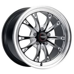 Weld Belmont Drag S157 15x10 5x114.3 48 ET 78.1 CB Black Milled