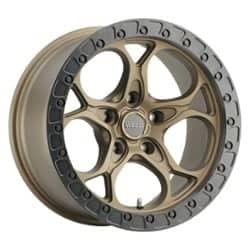 Weld Off-Road Ledge W106 17x9 5x127 0 ET 71.5 CB Satin Bronze / Satin Black Ring