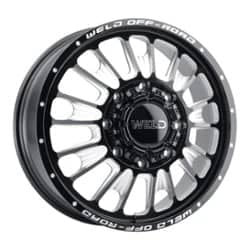 Weld Off-Road Scorch Dually Front W121 20x8.25 8x200 108 ET 142.2 CB Black Milled
