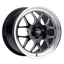 Weld Solana S110 18x9.5 5x114.3 25 ET 70.5 CB Black Milled