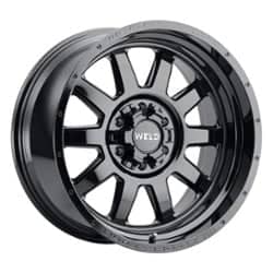 Weld Off-Road Stealth W168 20x9 8x180 0 ET 124.3 CB Gloss Black