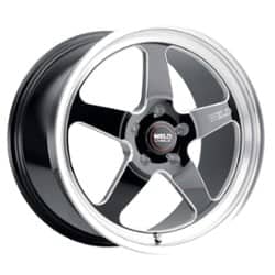 Weld Ventura Drag S155 17x10 5x114.3 49 ET 78.1 CB Black Milled