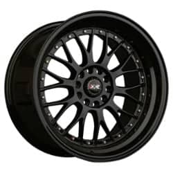 XXR 521 18x8.5 5x114.3/5x120 25 ET 73.1 CB Black / Gold Rivets