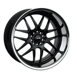 XXR 526 18x9 5x114.3/5x120 35 ET 73.1 CB Black / Sainless Steel Chrome Lip