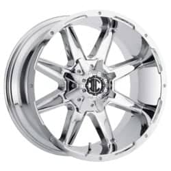 Xtreme NX-17 22x10 Blank 8 Lug -25 ET 130.8 CB Chrome
