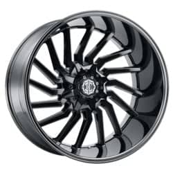 Xtreme NX-26 22x10 Blank 8 Lug -25 ET 130.8 CB Midnight Black