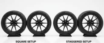 Square vs. Staggered Wheel Setup